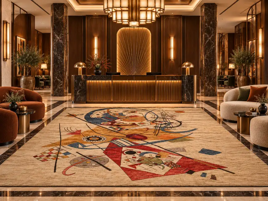 Lobby and reception carpet