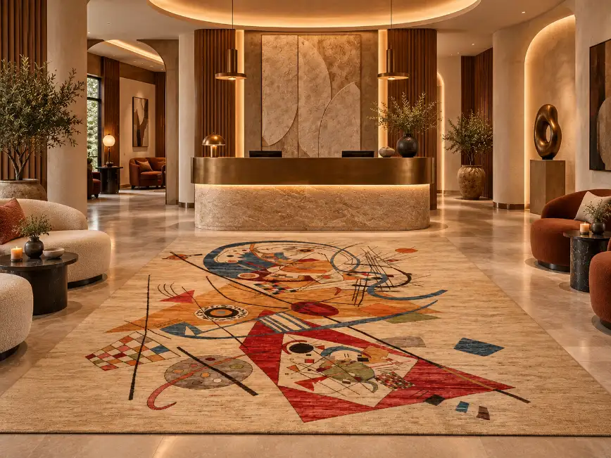 Lobby and reception carpet