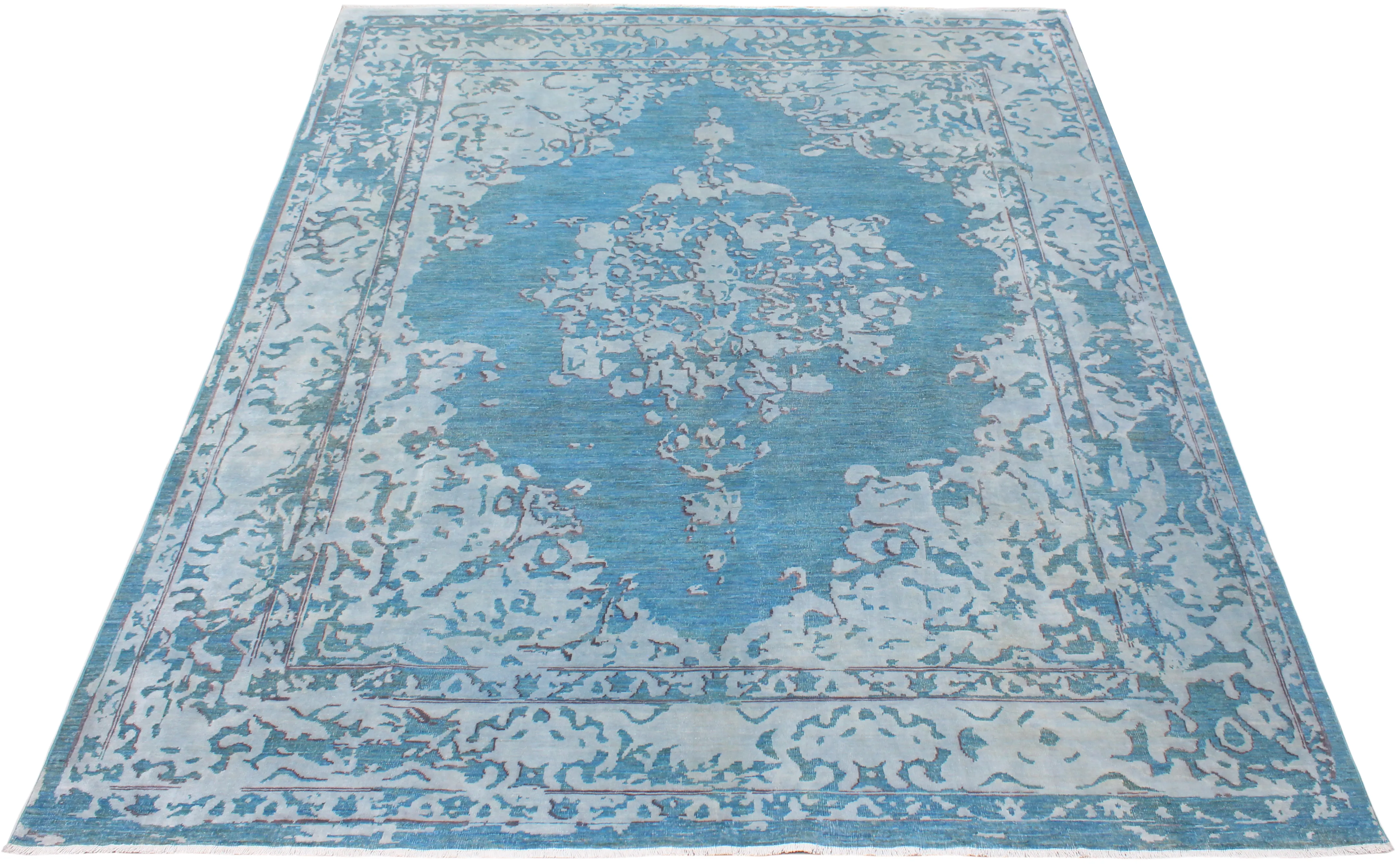 Medallion turquoise Trad Modern